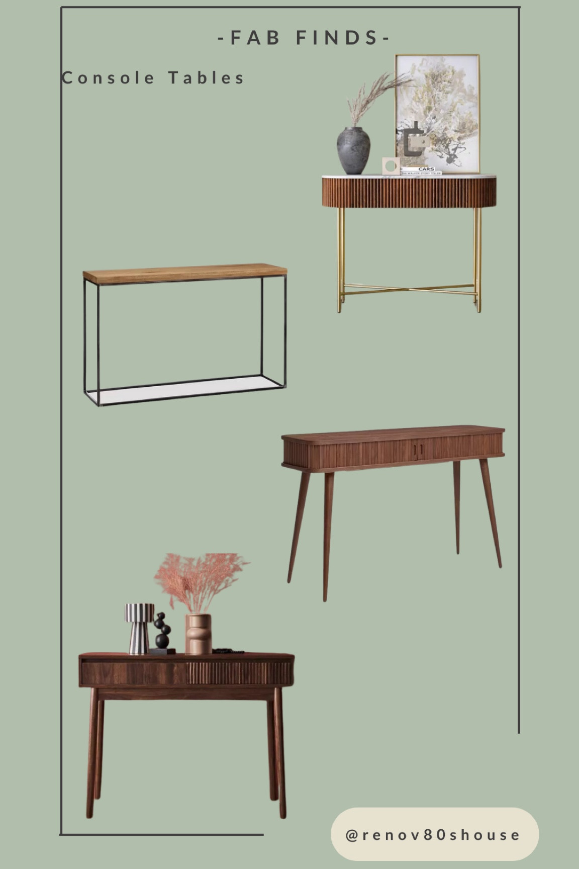 -FAB FINDS-

Console tables -wood 

#LTKuk #LTKhome #LTKstyletip