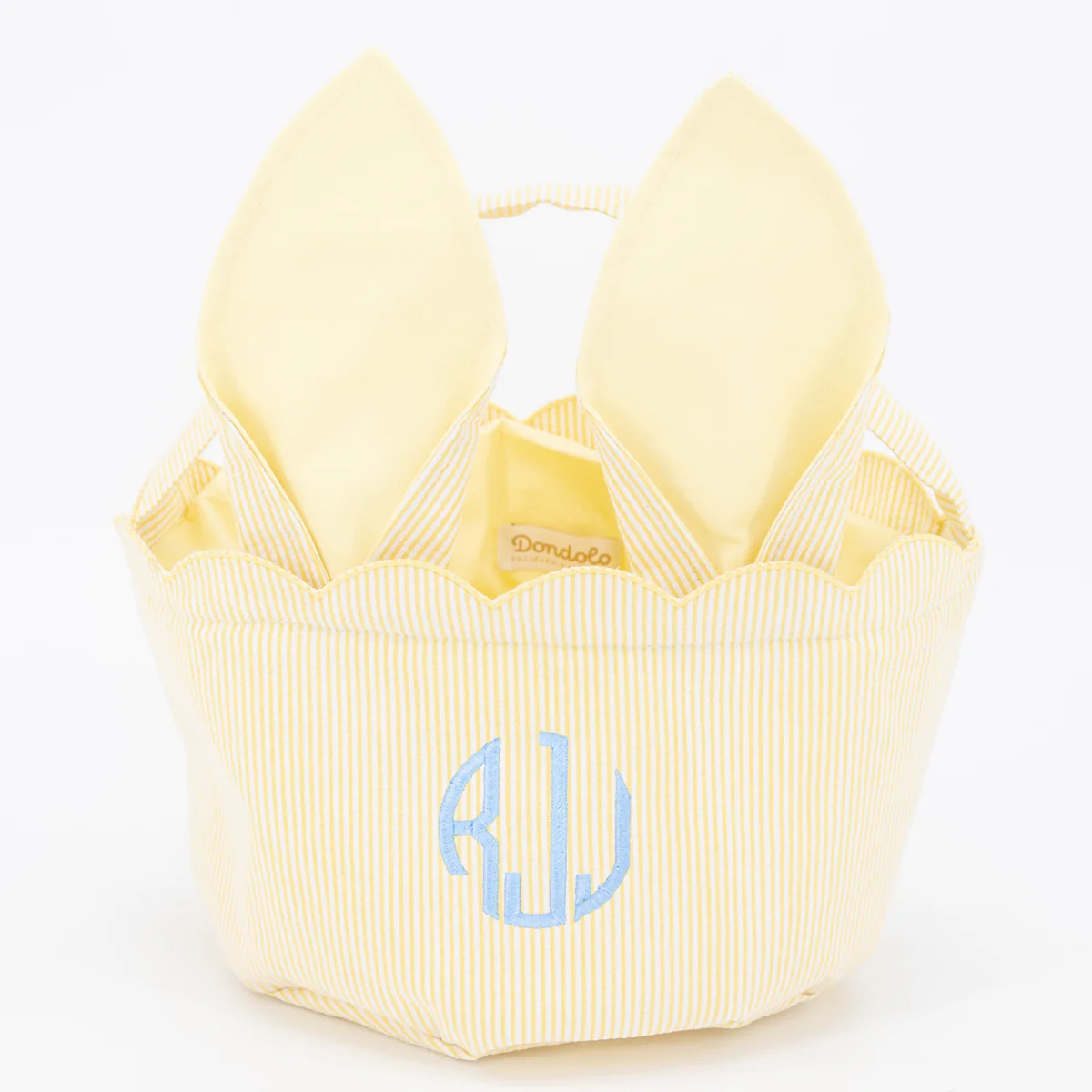 Easter Basket - Yellow Seersucker | Dondolo