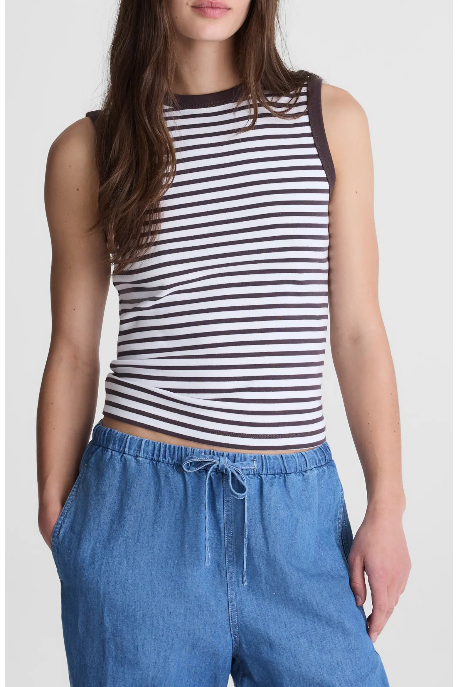 The '90s Compact Cotton Shell Tank (Women) | Nordstrom | Nordstrom
