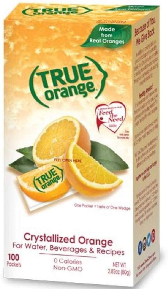 TRUE ORANGE Water Enhancer, Bulk Dispenser Pack - 100 Count (Pack of 1)| Zero Calorie Water Flavo... | Amazon (US)