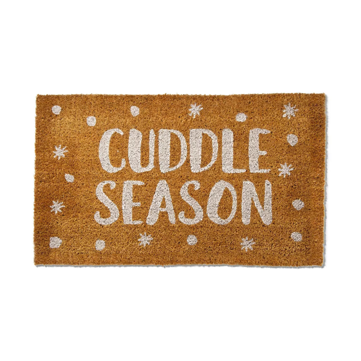 tagltd 1'6"x2'6" Cuddle Season Coir Doormat Renewable Coconut Fiber Doormat Christmas Xmas Holida... | Target