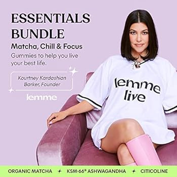 Lemme Essentials Bundle (Gift Box) - Matcha, Chill and Focus Gummies to Support Energy Metabolism... | Amazon (US)
