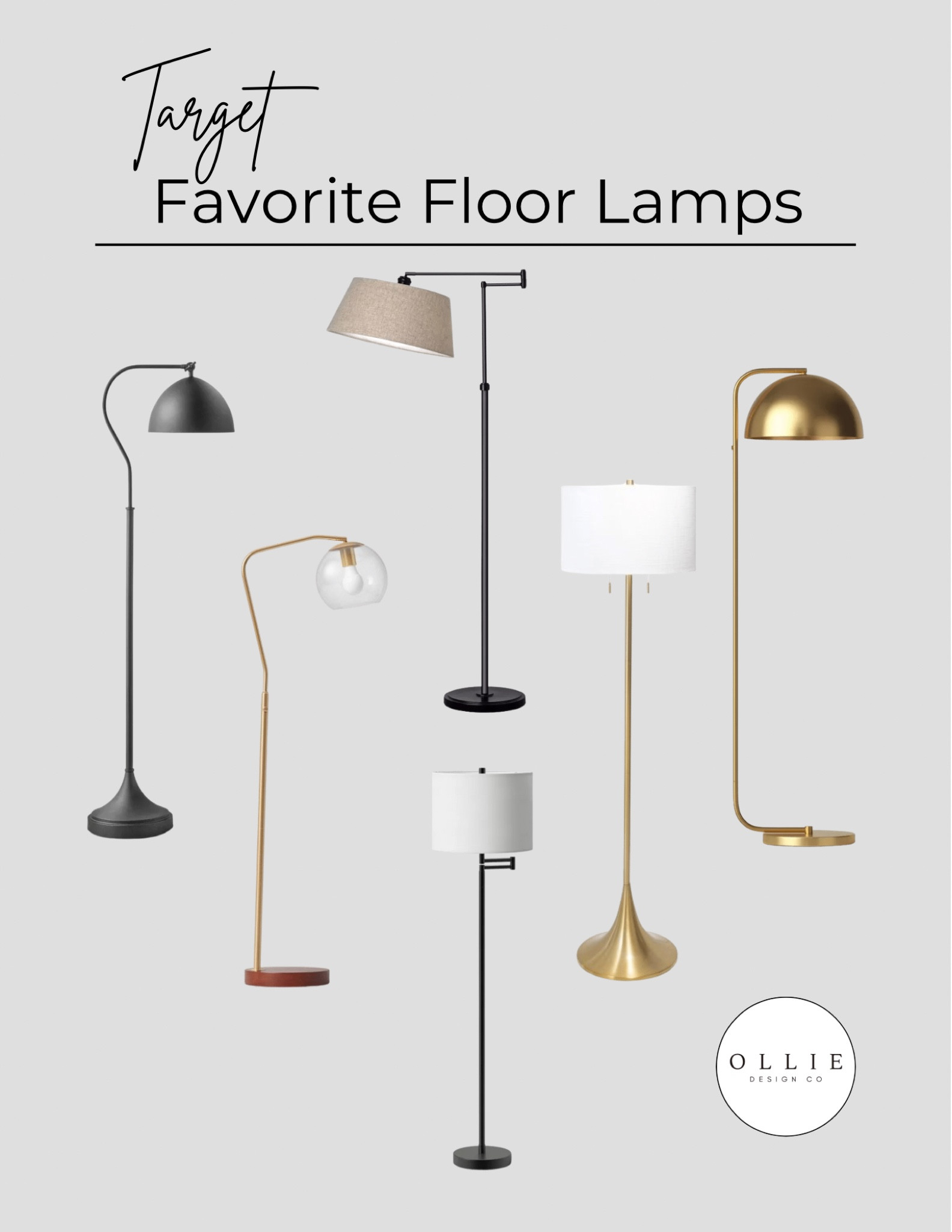 Here are a few of my favorite floor lamps from Target…
#Target
#targethomedecor
#floorlamps
Targetfloorlamps

#LTKFind #LTKhome