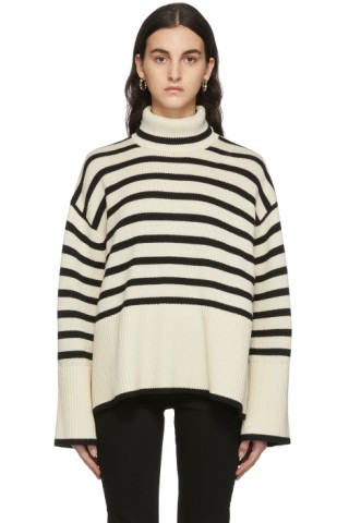 Off-White Signature Stripe Turtleneck | SSENSE