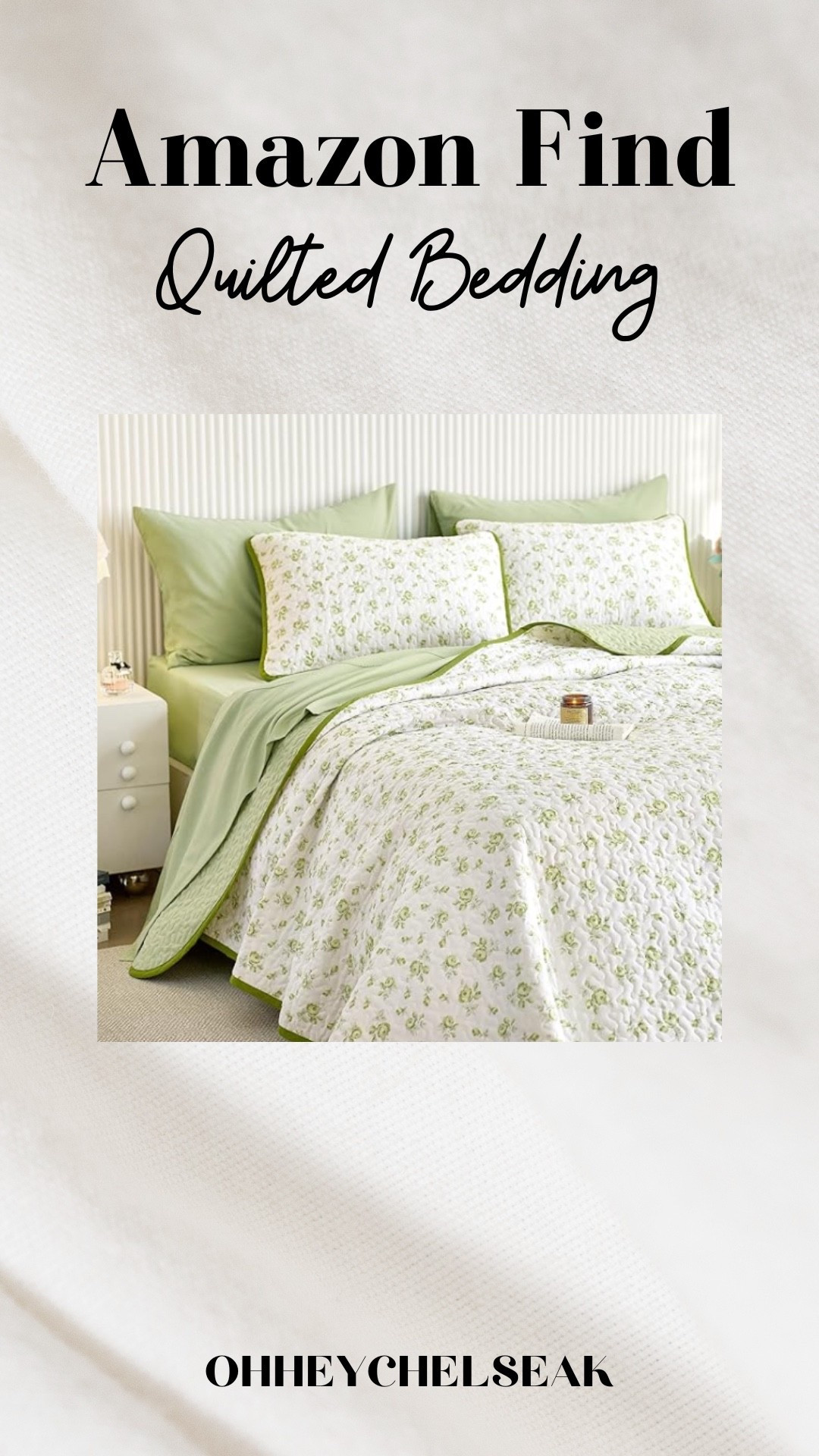 Amazon Find // Floral quilted bedding 

#LTKHome