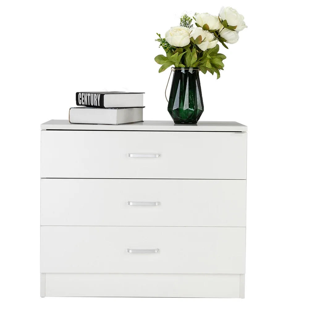 Hassch Modern 3-Drawer Dresser Chest, Wooden Dresser Tower with Wide Storage Space, Dresser Close... | Walmart (US)