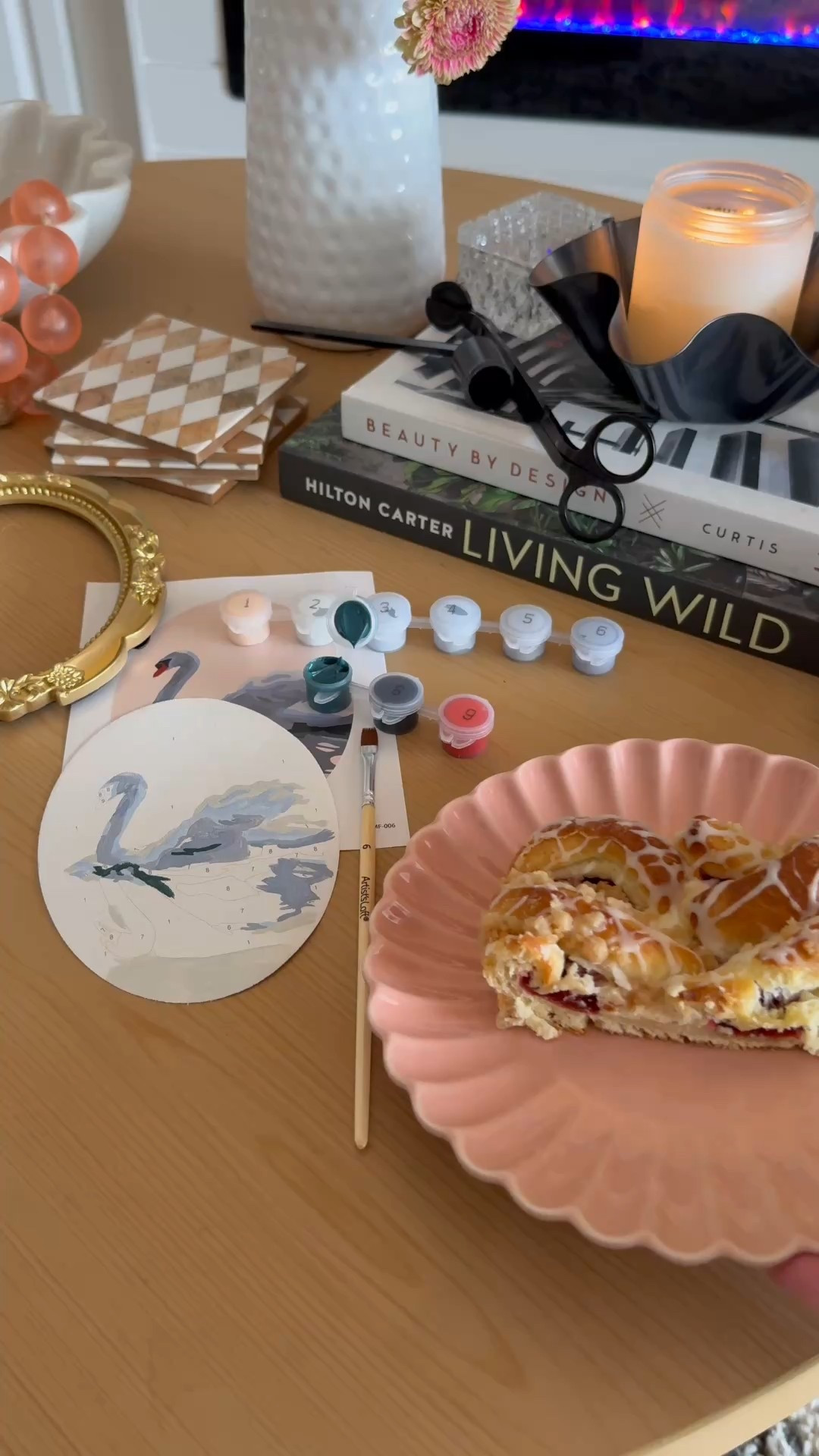 DIY mini paint by numbers kit 🦢