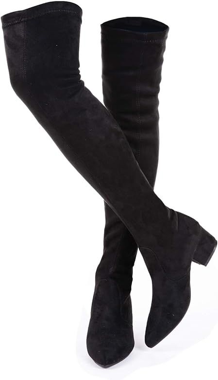 N.N.G Women Boots Winter Over Knee Long Boots Fashion Boots Heels Autumn Quality Suede Comfort Squar | Amazon (CA)