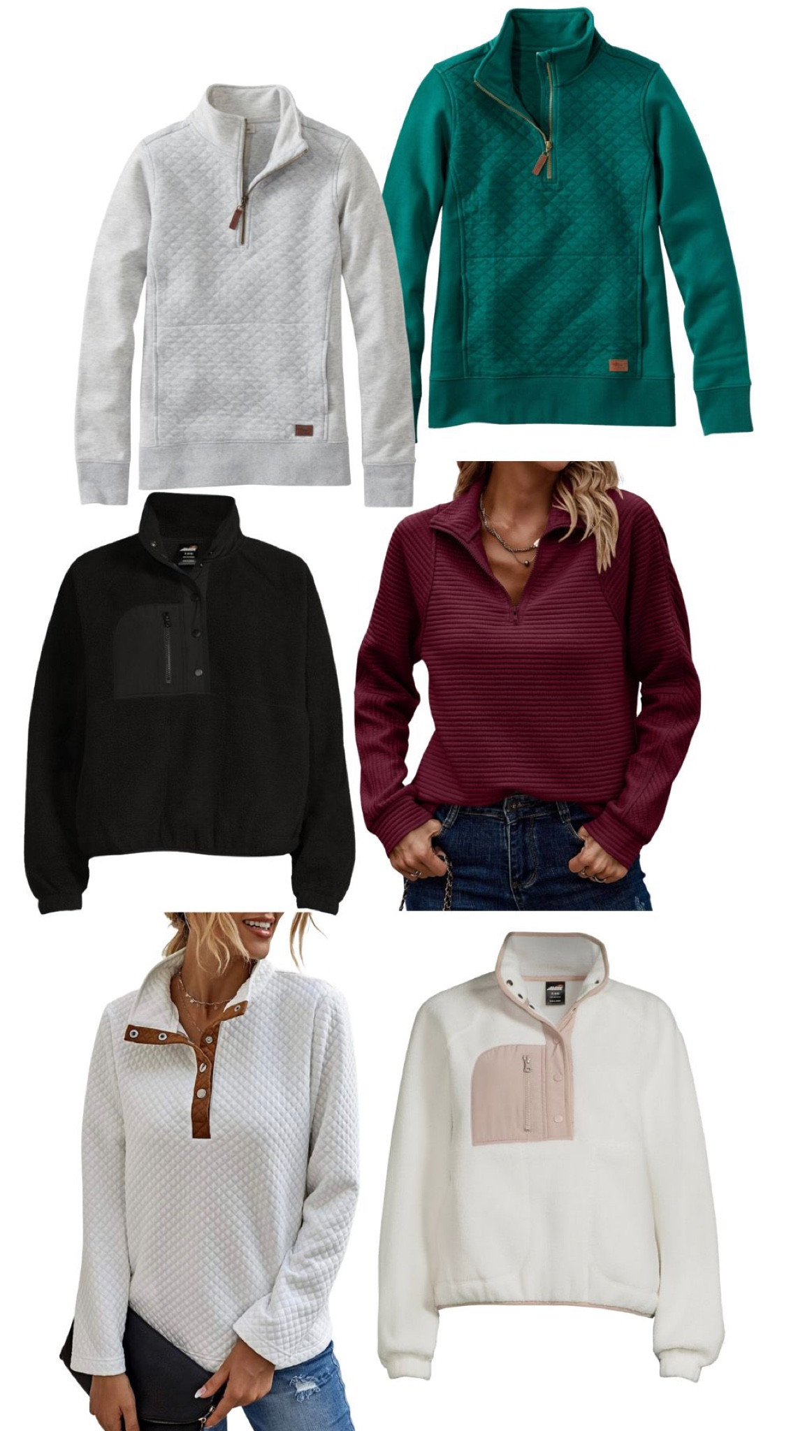 Cute quarter zip pullovers for cozy winter days ahead! Great prices and sales happening. #womens #pullover #cozypullover #quiltedpullover 

#LTKstyletip #LTKfindsunder50 #LTKSeasonal