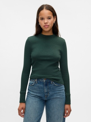Essential Rib Mockneck T-Shirt | Gap (US)