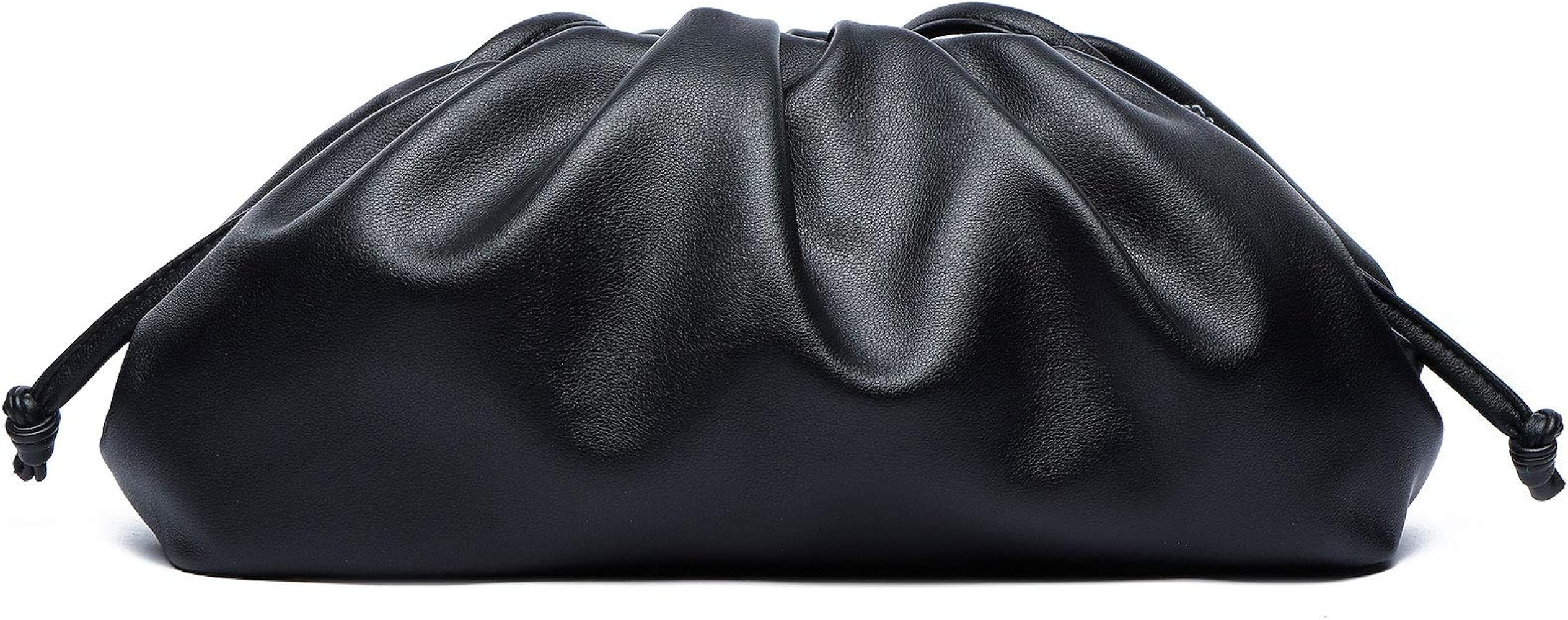 Cloud Crossbody Bags for Women, Fashion Clutch Purse with Simple Dumpling Shape and Ruched Detail | Amazon (US)