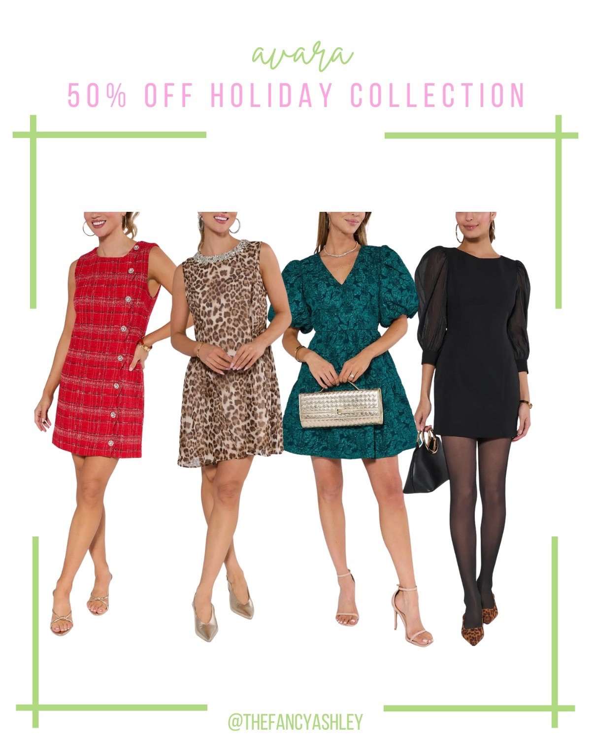 Avara 50% off holiday collection! Run don't walk, Avara is having a major sale - grab 50% off their entire holiday collection. Sharing a few fab dresses that are holiday party perfection. This is the time to grab one if you haven't yet! #AvaraSale #HolidayDresses #PartyDresses #HolidayCollection #SaleAlert #ChristmasOutfit #HolidayParty


#LTKFindsUnder100 #LTKSeasonal #LTKHoliday