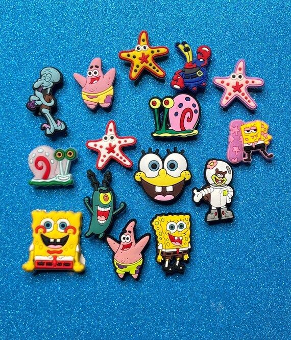 Spongebob Croc Charm  Patrick Croc Charms  Bracelet Charms  | Etsy | Etsy (US)