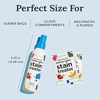 Miss Mouth's Messy Eater Stain Treater Spray - 4oz 2 Pack Stain Remover - Newborn & Baby Essentia... | Amazon (US)