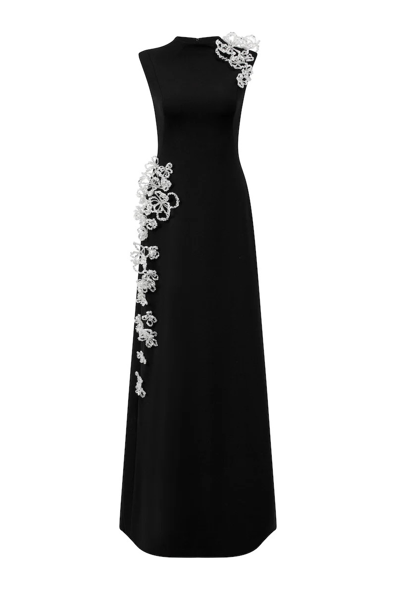 SLEEVELESS POLY CREPE MAXI DRESS | L'SCARLETT | CULT MIA | CULT MIA UK LTD