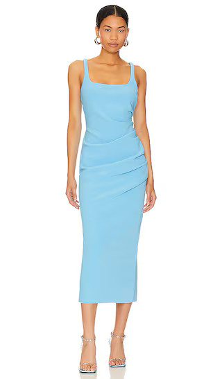 Karina Tuck Midi Dress in Tropez Blue | Revolve Clothing (Global)