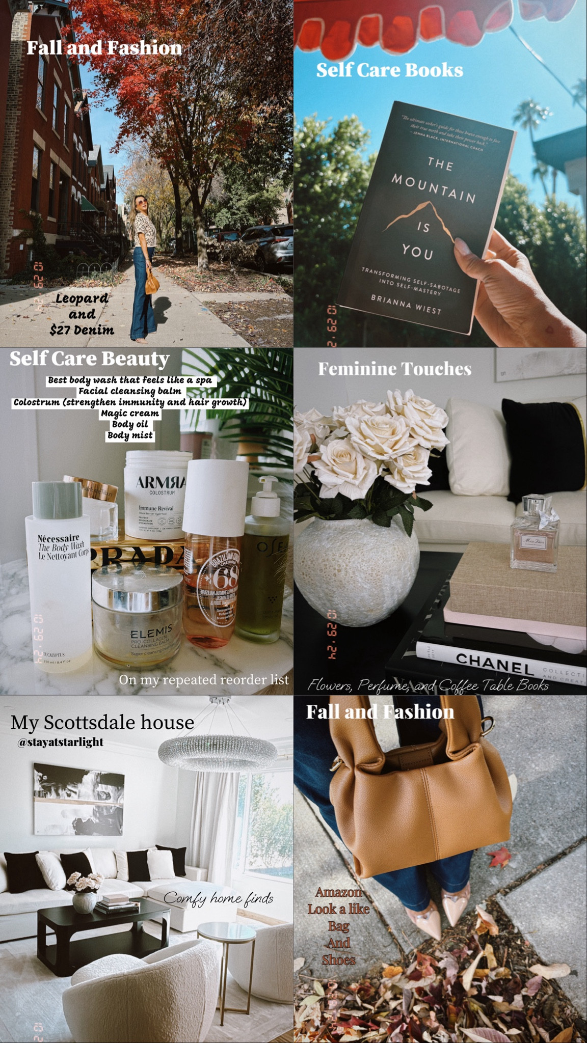 6 things that make me happy, fall fashion leopard and best Walmart denim, Amazon bag and pumps, home decor from Amazon, Dior perfume, self care beauty favorites, self care books, Arizona home finds 

#LTKBeauty #LTKHome #LTKHoliday