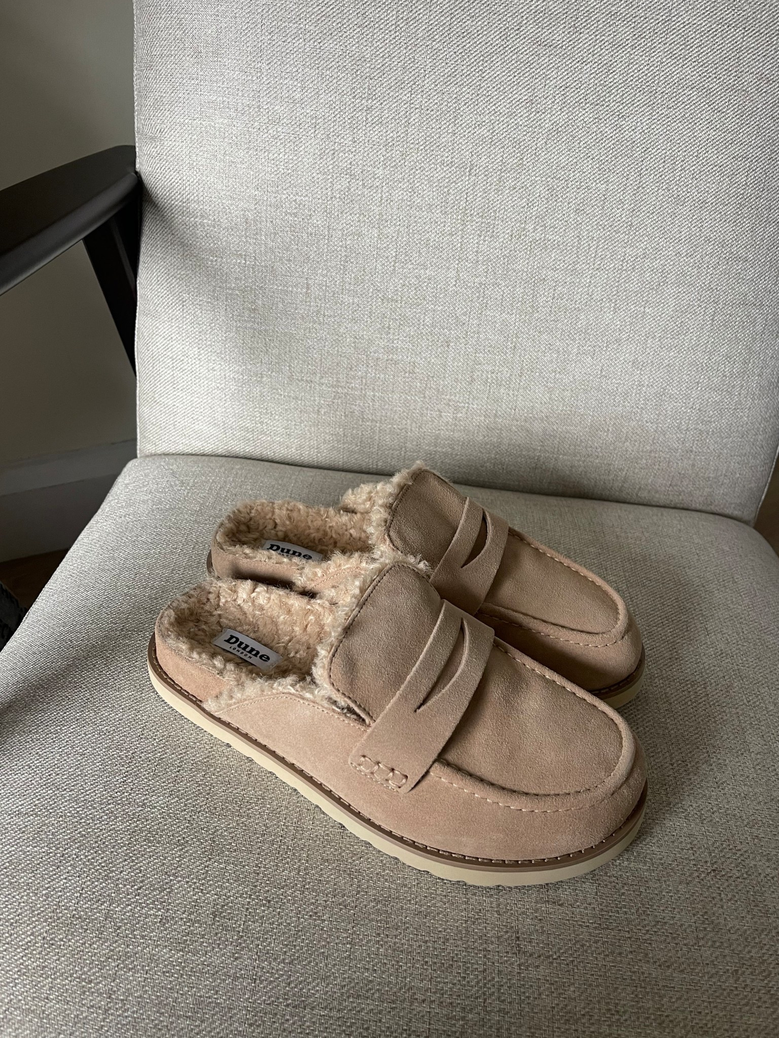 Restock of the Dune goldy loafers in beige 

#LTKuk #LTKfestive #LTKwinter