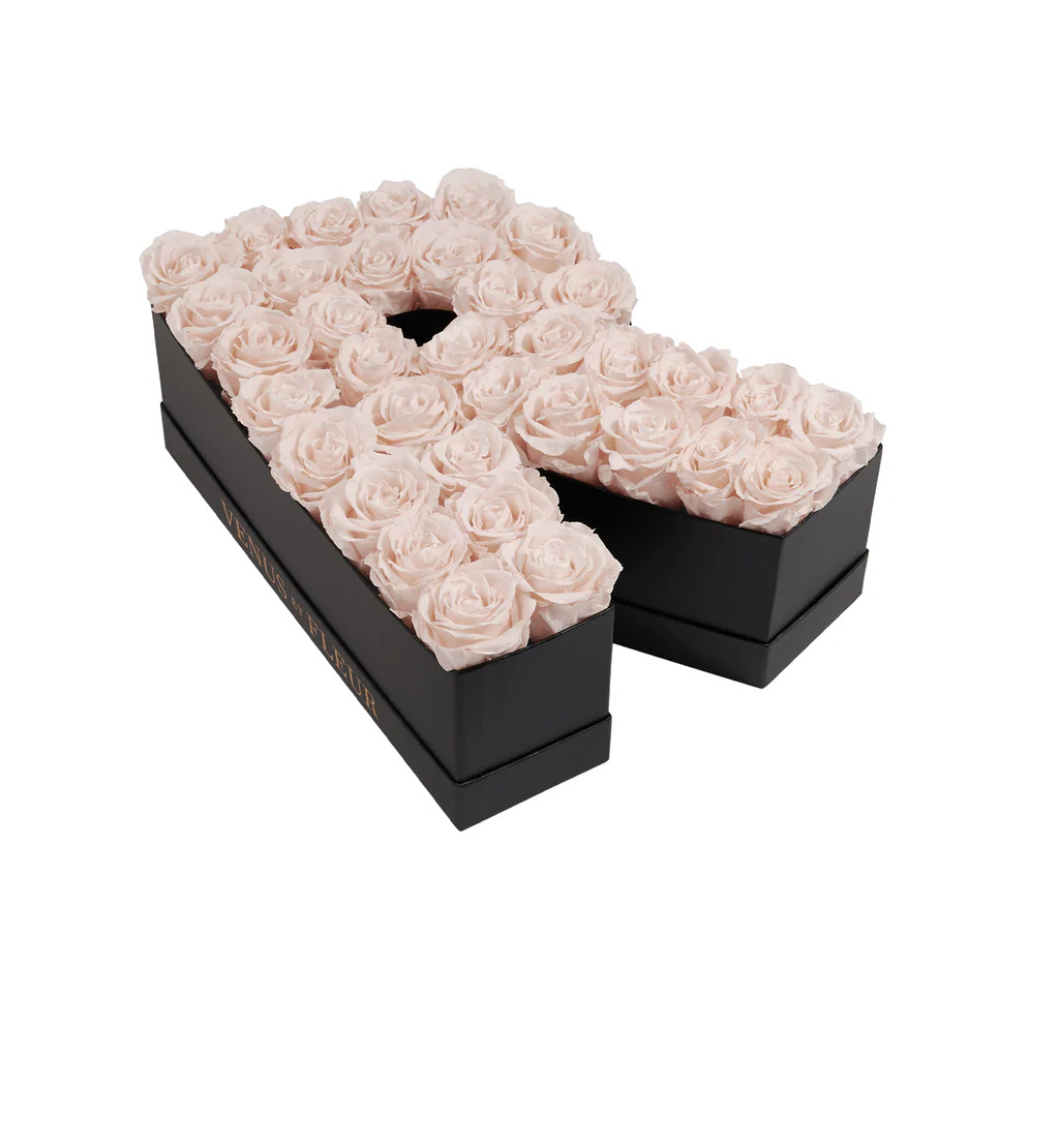 Le Grand Floral Letter R with Eternity Roses - Venus et Fleur | Venus ET Fleur
