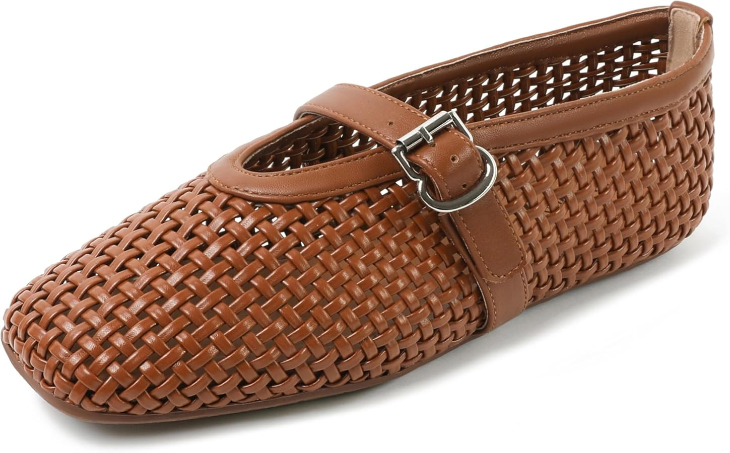 vivianly Mesh Ballet Flats Shoes for Women Flats Comfortable Dressy Round Toe Mesh Flats Fishnet ... | Amazon (US)