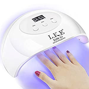 Amazon.com: UV LED Nail Lamp, LKE Nail Dryer 72W Gel Nail Polish Curing Lamp UV Nail Lamp LED Nai... | Amazon (US)