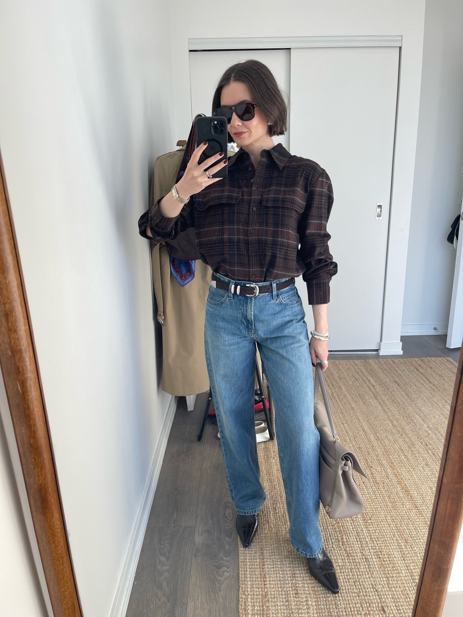 Give me all the plaid shirts! Love this colours of this one - works so well with jeans!

Plaid shirts S
Jeans Size 23
Boots tts
Bag use Sansha20

#LTKfall #LTKcanada #LTKjeans