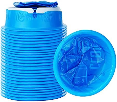 CLOUDBERG 24 Pack Blue Emesis Bags Disposable for Kids, 1000 ml Vomit Bag for Morning Sickness Ba... | Amazon (US)