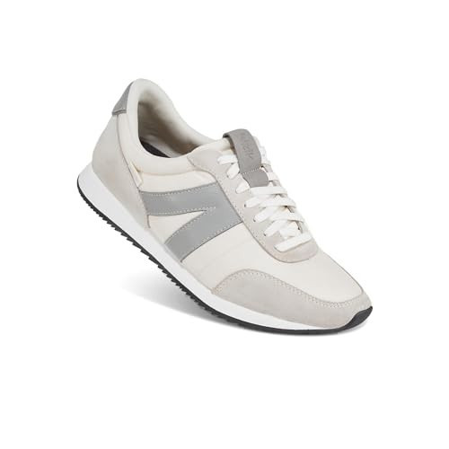 Kizik Slip On Sneakers: Milan - Comfortable, Retro Nylon & Suede, Mens & Womens Walking Shoes with Arch Support, Hands Free Convenience, Wear All-Day - Mist M14 / W15.5 | Amazon (US)