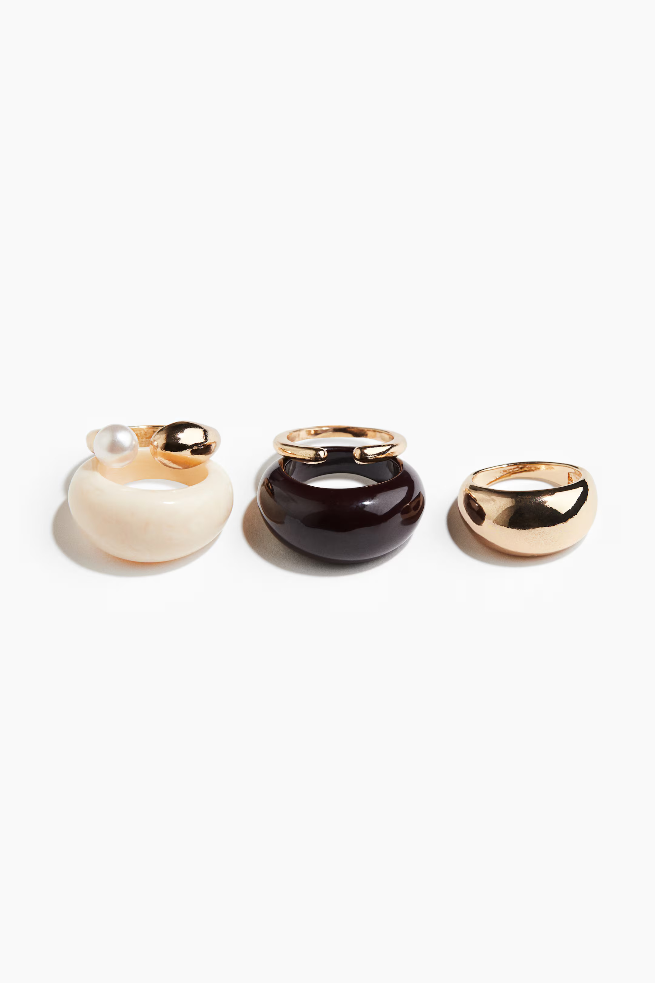 5-Pack Rings - Gold-colored - Ladies | H&M US | H&M (US + CA)