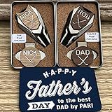 Father's Day Gift for Dad | Personalized Golf Ball Markers | Divot Tool | Magnetic Hat Clip | Custom | Amazon (US)