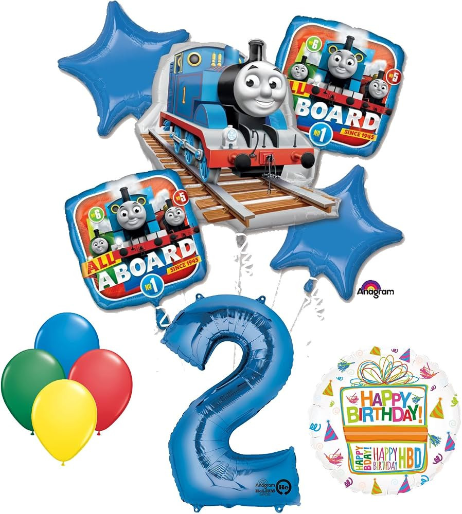 The Ultimate Thomas the Train Engine 2nd Birthday Party Supplies and Balloon Decorations | Amazon (US)