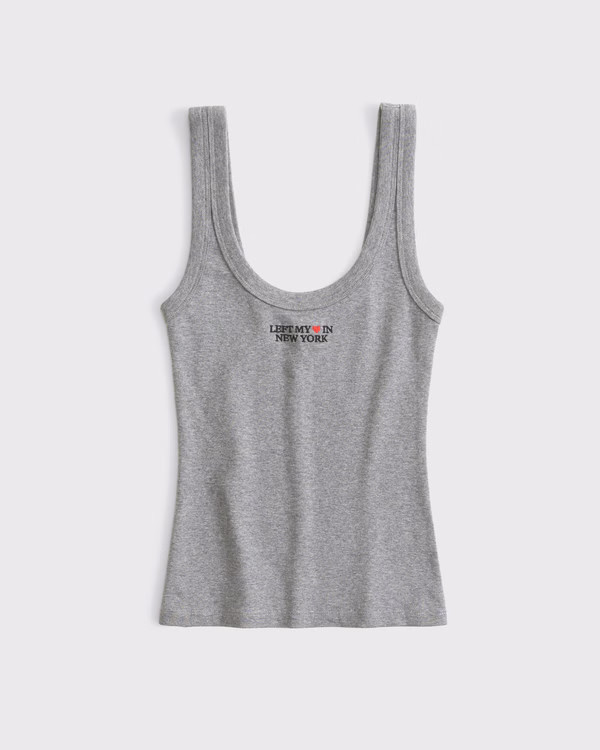 New York City Graphic Scoopneck Tank | Abercrombie & Fitch (US)