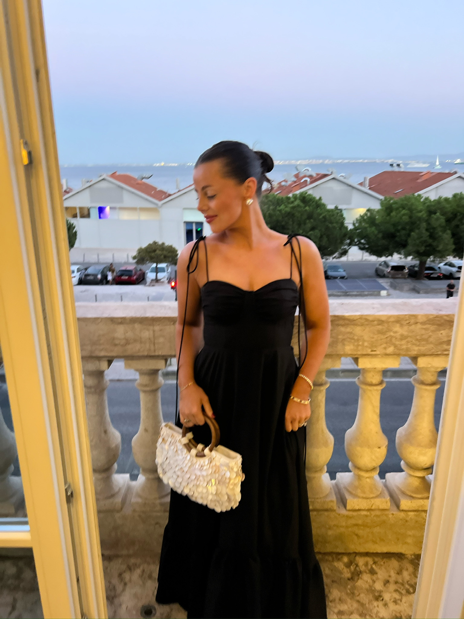 #amazon #amazonfashion #weddingguest #dinner #spaghettistrap #maxidress #blackdress #flowy #aline #travel #europe #vacation  #portugal  

 #LTKNYFW #LTKFindsUnder100 #LTKWedding