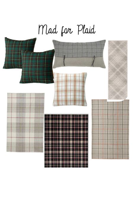 Plaid pillows. Plaid rug. Traditional decor. Traditional style. Classic style. Living room rug. Dining room rug. Neutral rug. Bedroom rug  

#LTKhome #LTKstyletip #LTKunder100
