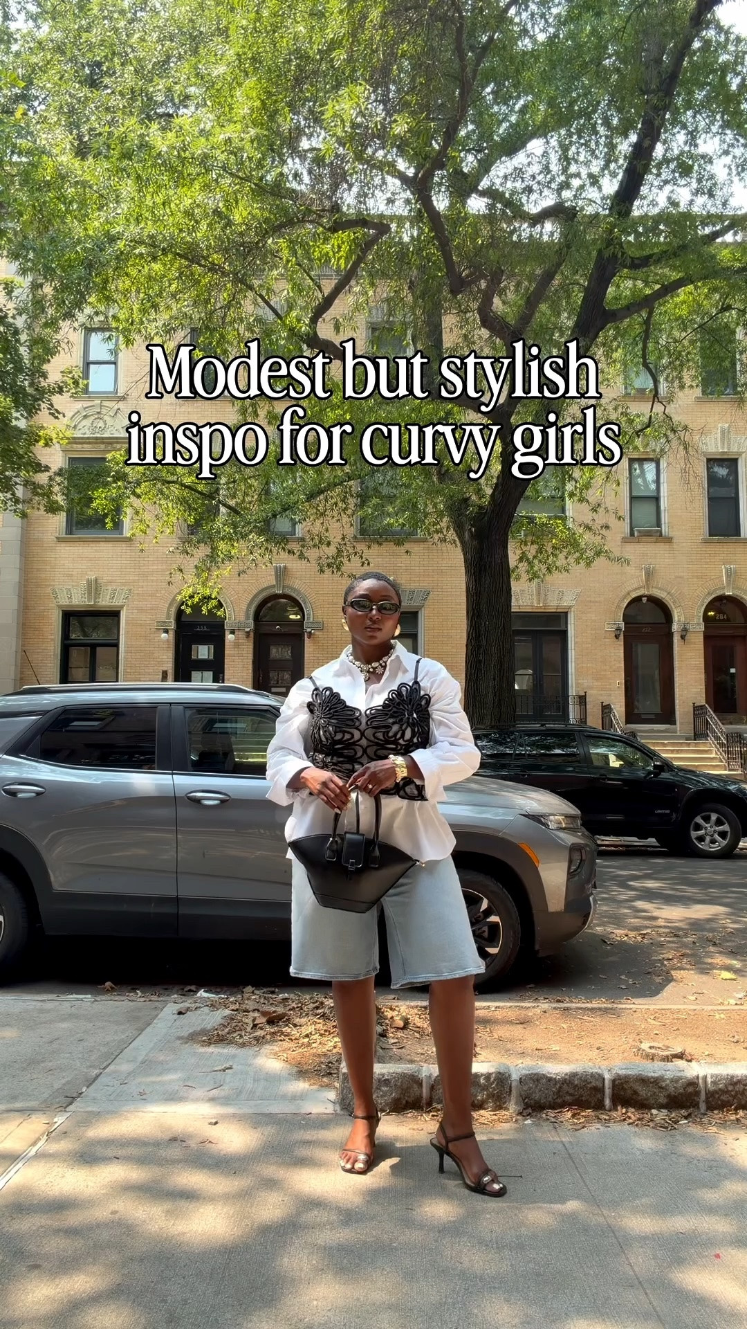 Modest but stylish outfit inspo for the curvy girls ✨

I’m a size 10-12 🪩

 “She makes her own bedspreads. She dresses in fine linen and purple gowns.”
‭‭Proverbs‬ ‭31‬:‭22‬ ‭NLT‬‬

Share & follow @jones_tiara for more content like this 

#bostoninfluencer #modestoutfitideas #curvygirlfashion #summerfashiontrends

Boston influencer, modest outfit ideas, modest style, summer fashion, curvy girl outfits, summer styles, modest summer looks, modest outfit ideas for summer, Pinterest outfit inspo, curvy girl outfit ideas

Outfit 1: 
Button down: @jcrew 
Rooe corset @shopakira 
Jorts: @americaneagle 
Heels: @walmart 
Bag: @meliebianco 

Outfit 2: 
Dress: @hutch_design 
Heels: @aldo_shoes 
Bag: @chicconsignment (@meliebianco )
Necklace: @tjmaxx 

Outfit 3:
Top: @cultgaia via rent the runway 
Pants: @shopakira 
Bag: @stevemadden 

Outfit 4:
Dress; @asos 
Jorts; @americaneagle 

Outfit 5:
Top & skirt @walmart 

Outfit 6:
Top &skirt @shopakira