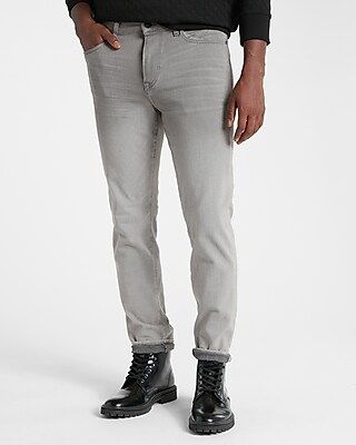 Slim Gray 4-way Hyper Stretch Jeans | Express