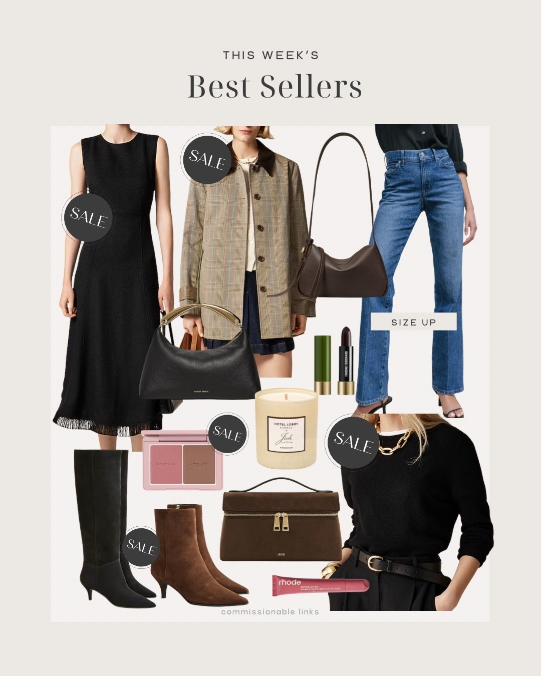 This week’s bestsellers! Straight leg jeans, jcrew pieces on sale including barn jacket and work dress and a cashmere sweater. Little bags perfect for fall suede boots 

#LTKSeasonal #LTKSaleAlert