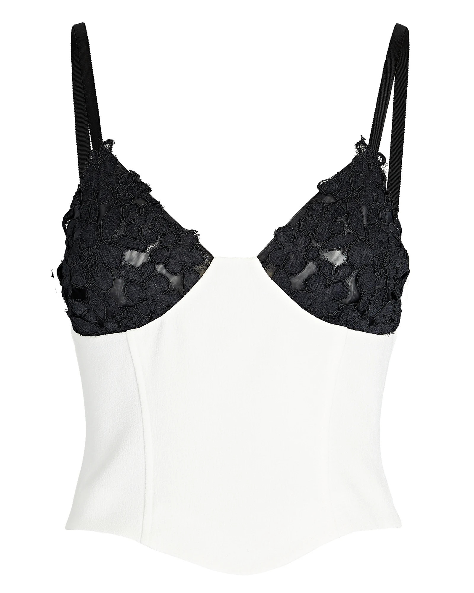 Alaina Lace Patchwork Bustier Top | INTERMIX