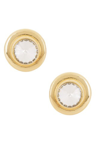 Casa Clara Glimmer Stud Earrings in Silver from Revolve.com | Revolve Clothing (Global)