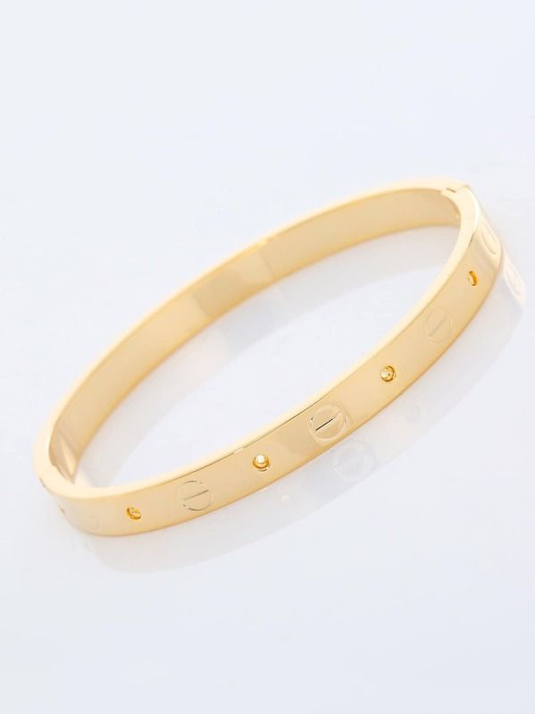 Circle Engraved Bangle 1pc | SHEIN