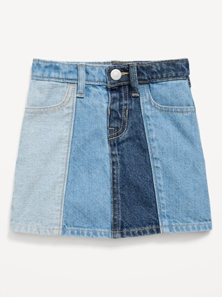High-Waisted Pleated Jean Skirt for Toddler Girls | Old Navy (US)
