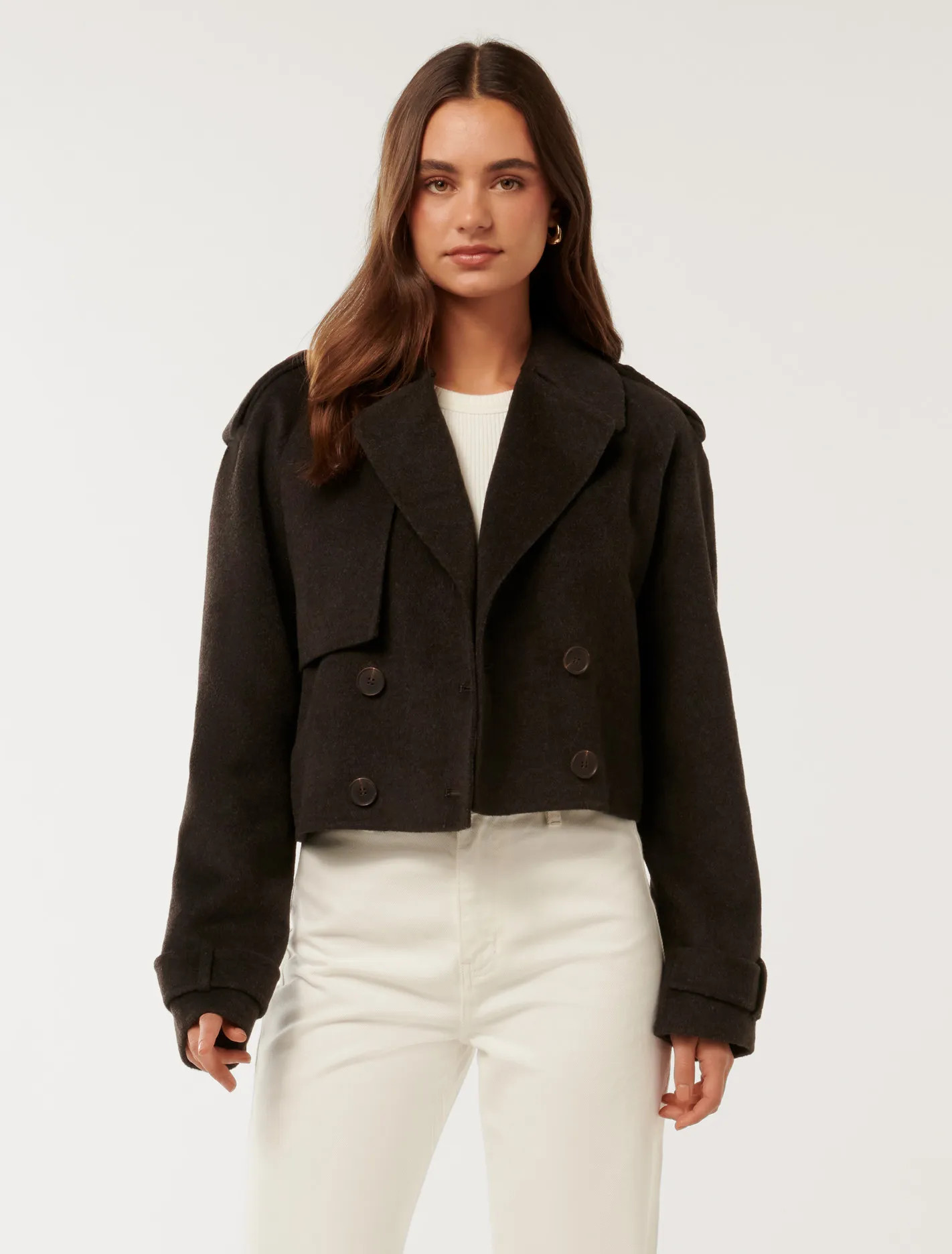 Fifi Cropped Trench Coat | Forever New (UK & IE)
