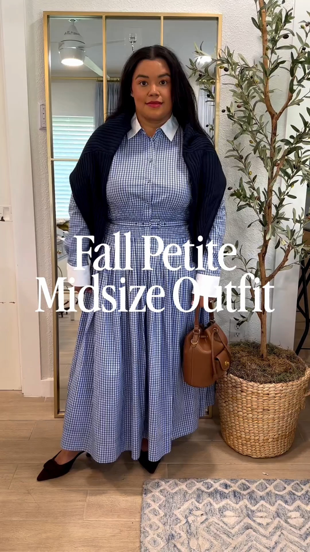 Can you believe this entire outfit is from Walmart !? I’m wearing a Large in the dress and  it’s absolutely stunning! My mules are also from Walmart and I added my new fall bag from Demillier to complete the look! 
Fall looks, fall outfits, fall wardrobe staple, fall dress, fall shoes, fall handbag, Smiles and Pearls

#LTKOver40 #LTKWorkwear #LTKPetite