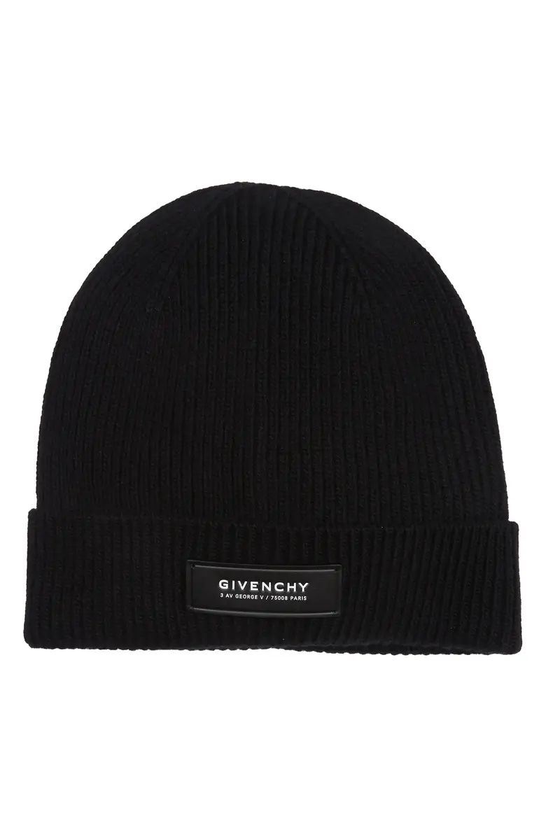 Givenchy Made in Italy Patch Beanie | Nordstromrack | Nordstrom Rack