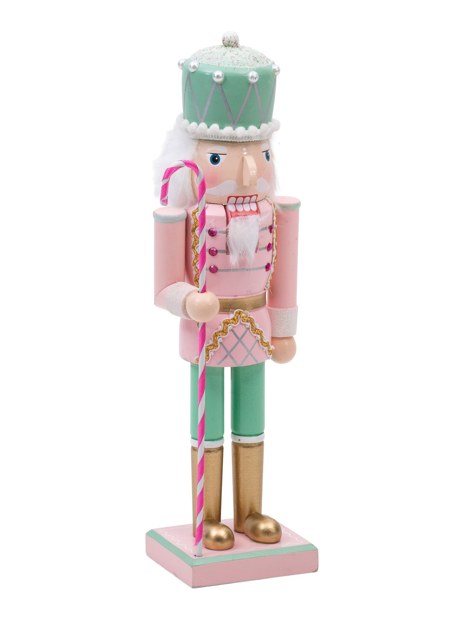 14in Soldier Nutcracker With Candy Cane | TJ Maxx