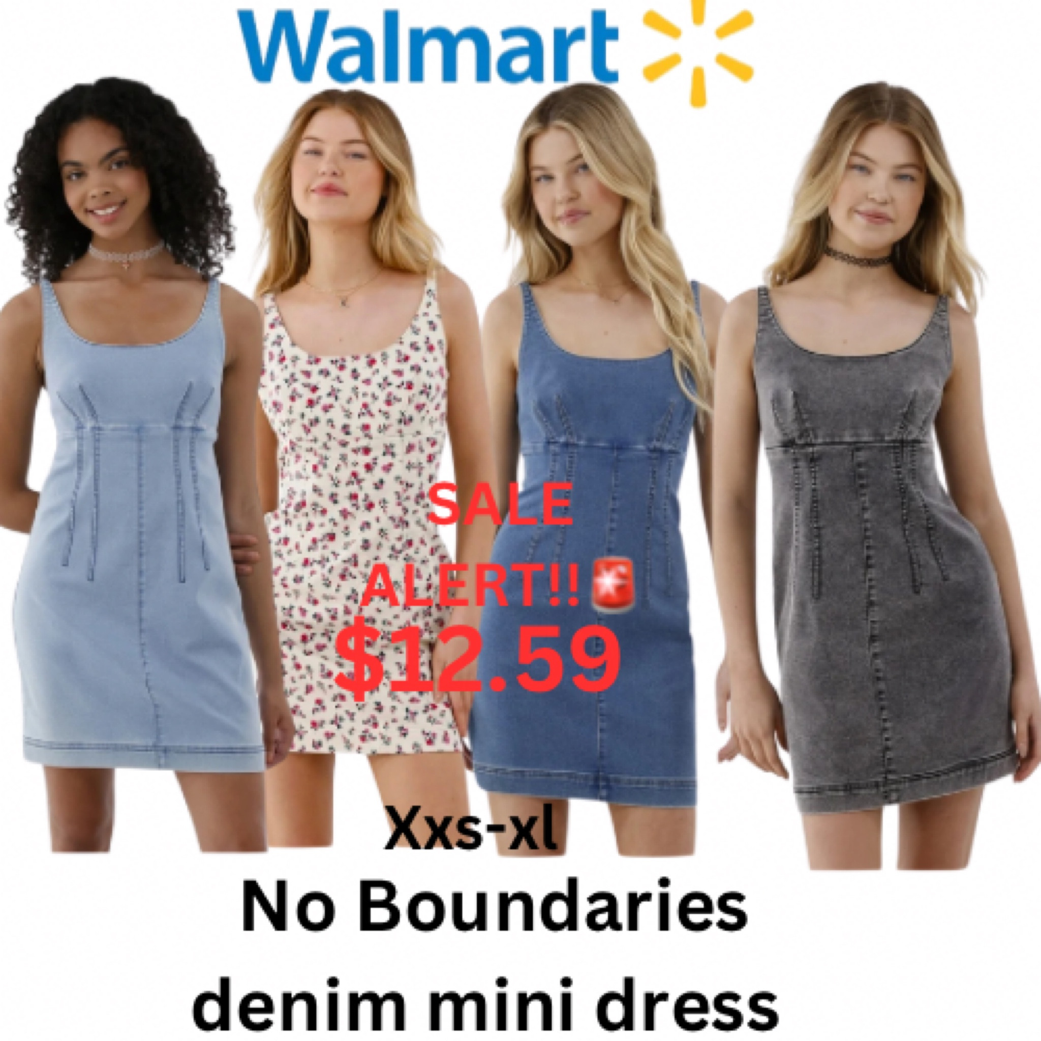 WALMART SALE ALERT!🚨 This denim dress is on clearance for only $12.59 and selling out Fast!!💨 

#LTKSaleAlert #LTKU #LTKStyleTip