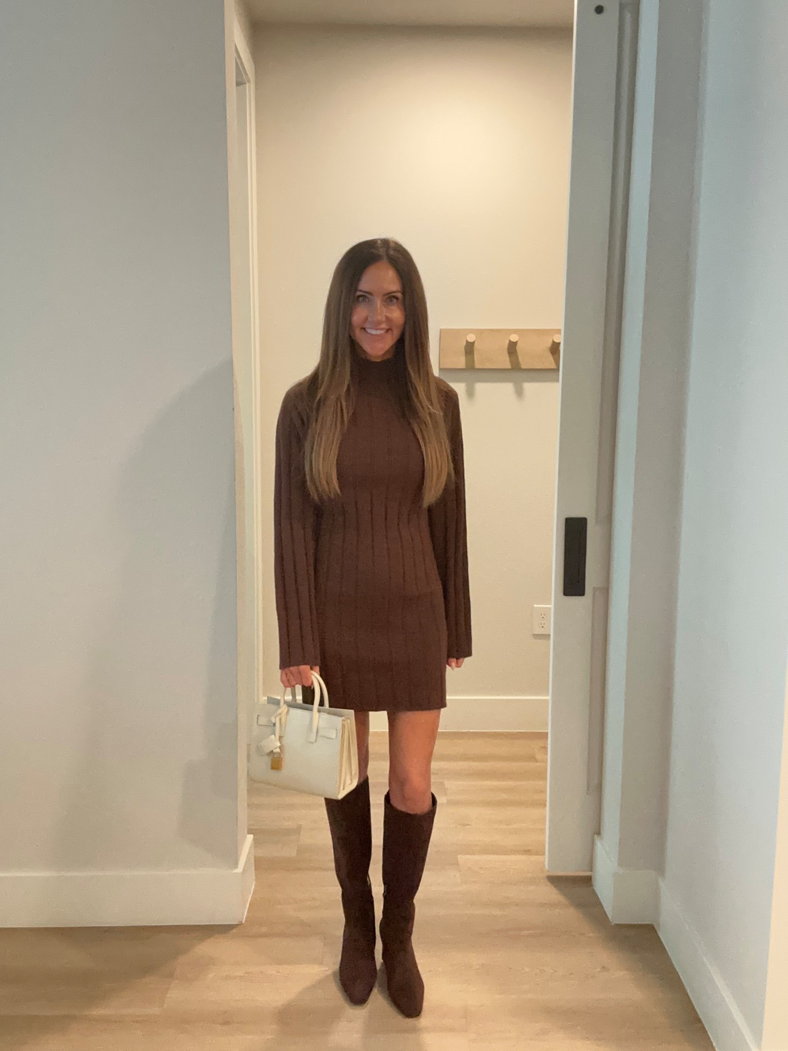 Wearing small in dress 🤎

#LTKWorkwear #LTKOver40 #LTKSaleAlert