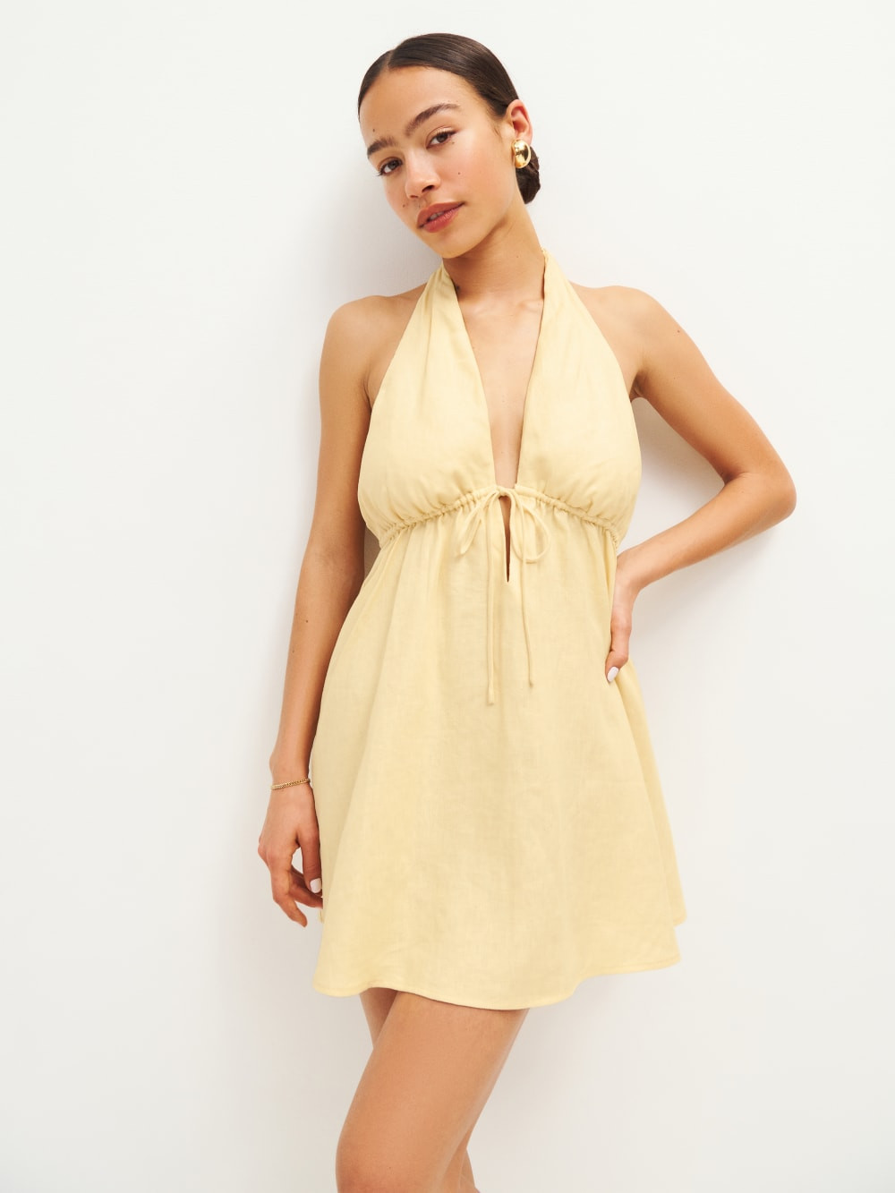 Carlena Linen Dress | Reformation (Global)
