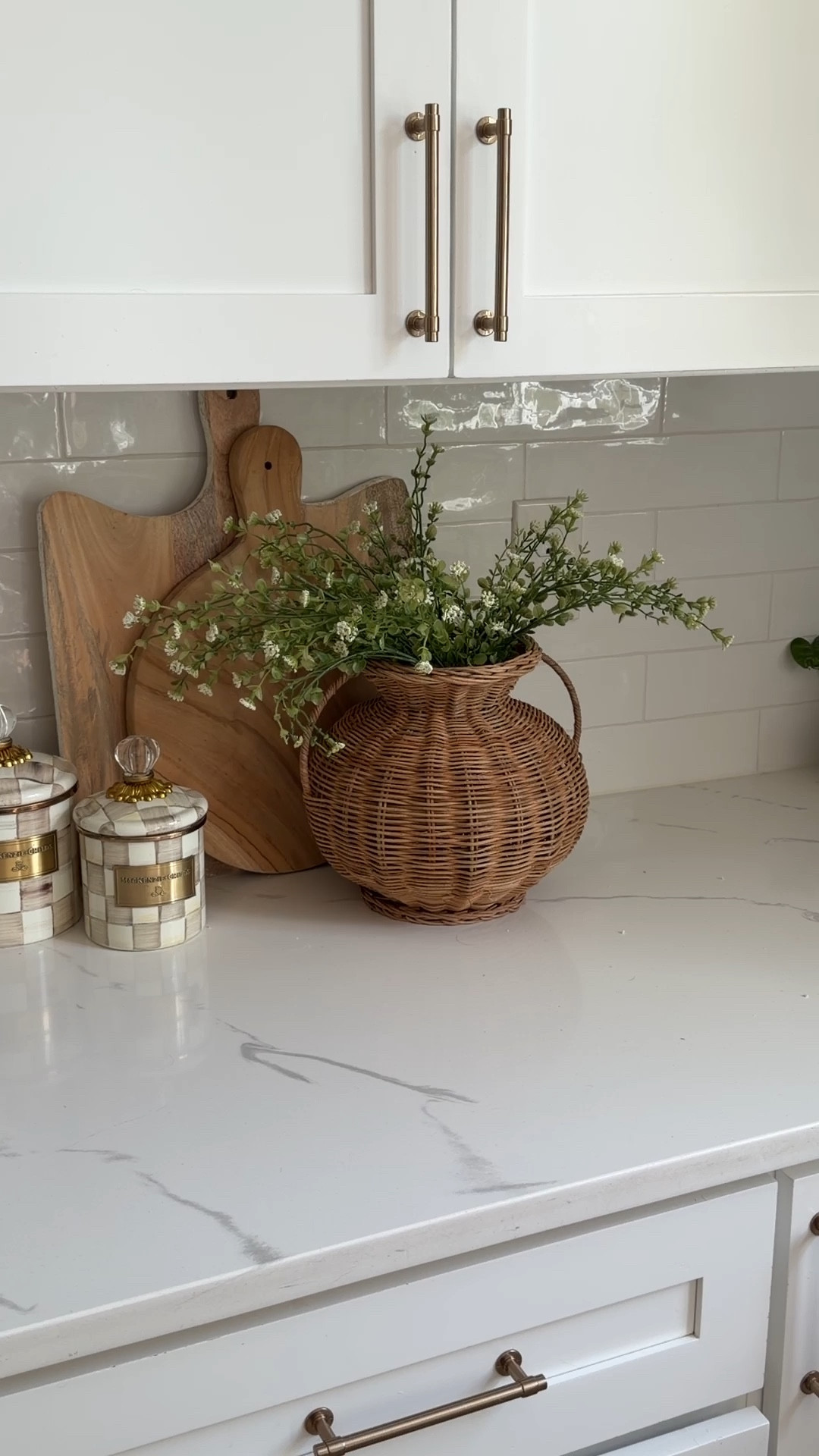 I’ve wanted a very similar McGee vase but it’s $240 and honestly, that’s just too much! I found this one at At Home for 19.99 and it’s just as gorgeous! 