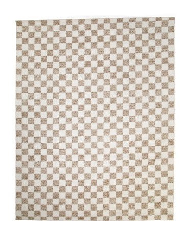 Made In Turkey 8x10 Checkered Rug | TJ Maxx